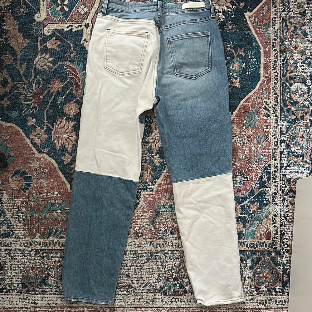 Jonathan Simkhai High Rise Blue And White Straigh… - image 4